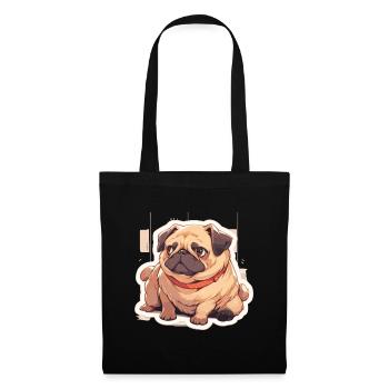 Carlin Carlin Chien Pug Cadeaux Carlin Amoureux du Carlin - Sac en tissu - noir - Devant