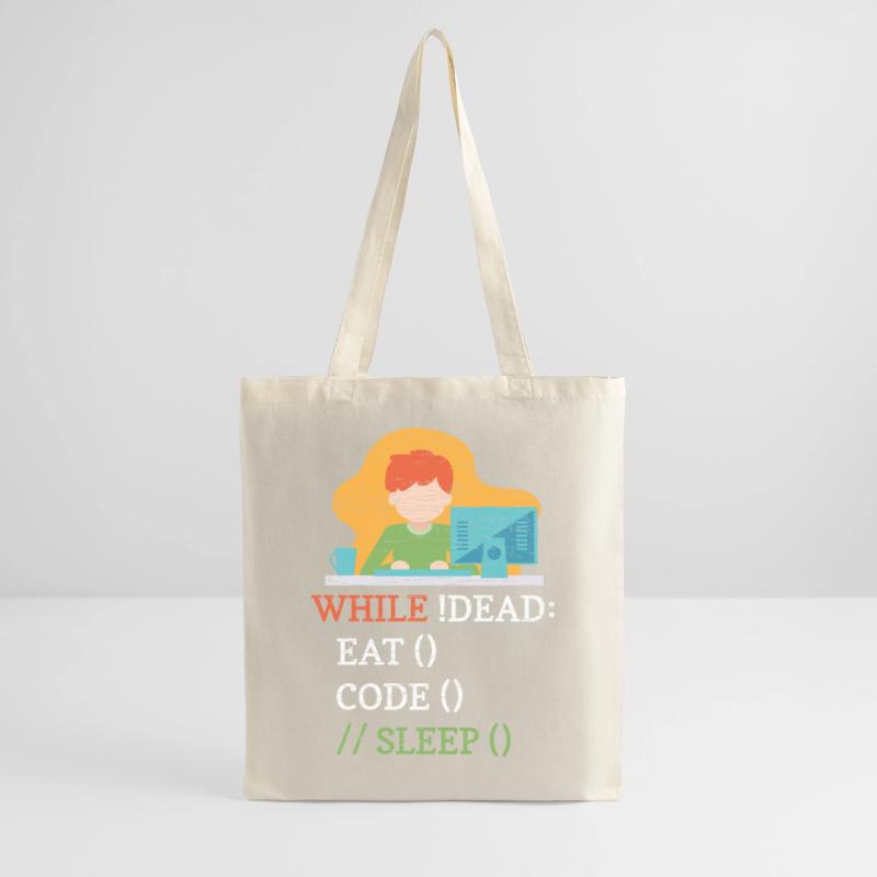 Programmierer Computer Informatiker Coder Stoffbeutel