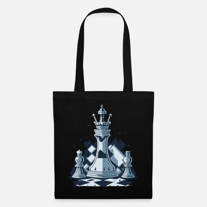 Schach - Stoffbeutel - Schwarz