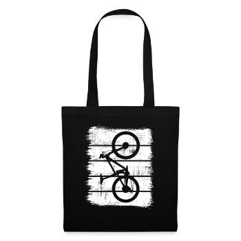 Dessin de vététiste - Sac en tissu - noir - Devant