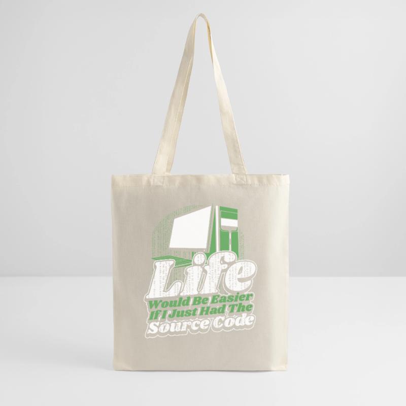 Life Would Be Easier Developer Coder Programmierer Stoffbeutel