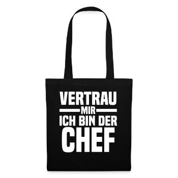 Arbeit Kollegen Büro Teamleiter Führungskraft Chef - Stoffbeutel - Schwarz - Vorne