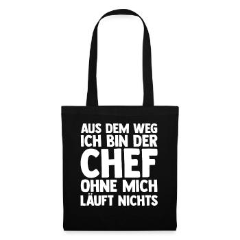 Arbeit Kollegen Büro Teamleiter Führungskraft Chef - Stoffbeutel - Schwarz - Vorne