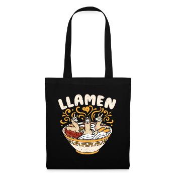 Ramen Nudeln - Stoffbeutel - Schwarz - Vorne