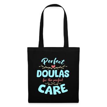 Doula Perfect Doula pour les soins parfaits sages-femmes - Sac en tissu - noir - Devant