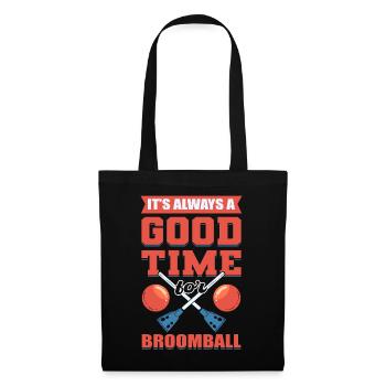 C’est toujours un bon moment pour le ballon-balai - Sac en tissu - noir - Devant