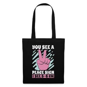 Ob/Gyn Nurse You See A Peace Sign I See Midwifery - Tote Bag - black - Front