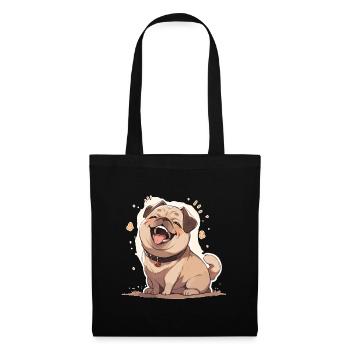 Carlin Carlin Chien Pug Cadeaux Carlin Amoureux du Carlin - Sac en tissu - noir - Devant