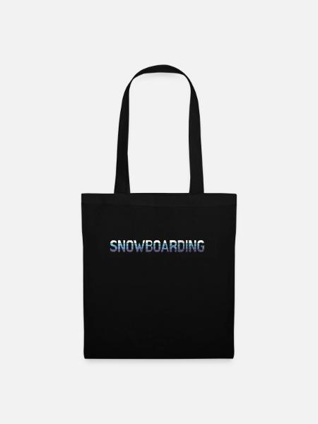 Snowboarding - Stoffbeutel - Schwarz