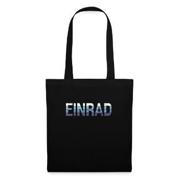 Einrad - Stoffbeutel - Schwarz - Vorne