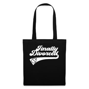 Happy Divorce Party Finally - Stoffbeutel - Schwarz - Vorne