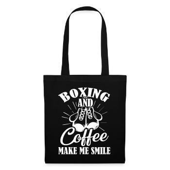 Boxing Boxing And Coffee Make Me Smile - Tote Bag - black - Front