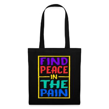 Trouver la paix dans la douleur 15 - Sac en tissu - noir - Devant