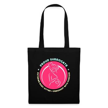 Maternité de substitution fière mère porteuse extrême FIV grossesse - Sac en tissu - noir - Devant