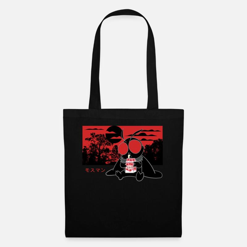 Mothman Strawberry Milk Shake - Stoffbeutel - Schwarz