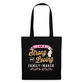 Surrogacy I Am A Strong And Loving IVF Awareness - Stoffbeutel - Schwarz - Vorne