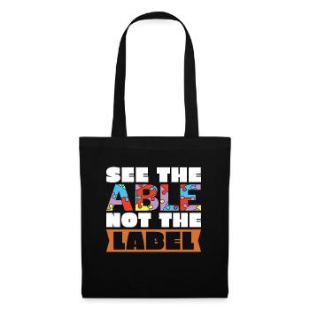 IEP See The Able Not The Label Special Education - Tote Bag - black - Front