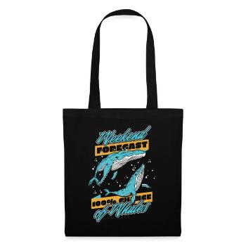 100% Chance Of Whales Blue Beluga Cetacea Whale - Tote Bag - black - Front