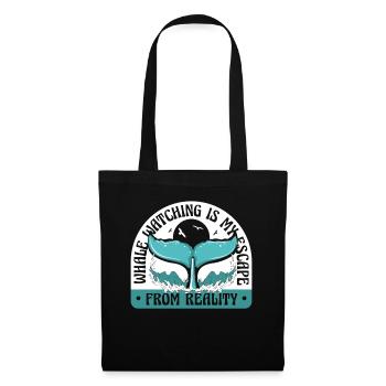 Is My Escape From Reality Blue Beluga Cetacea - Tote Bag - black - Front