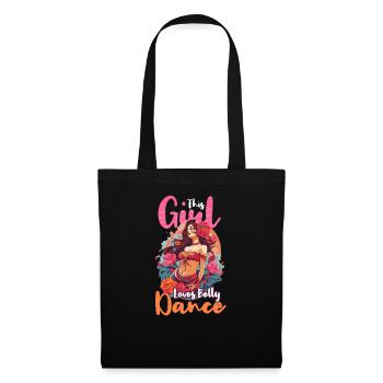 La fille qui danse le ventre aime la danse du ventre - Sac en tissu - noir - Devant