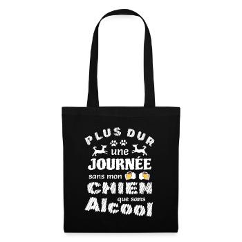 La Compagnie Canine : La Clé d'une Journée Parfait - Sac en tissu - noir - Devant