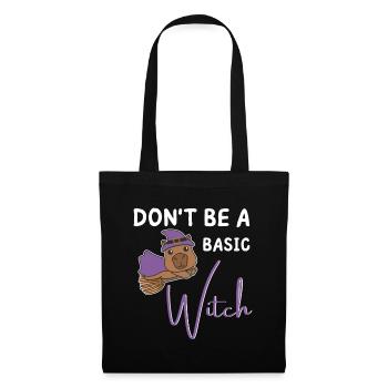 Capybara Halloween witches don't be a basic Witch - Tote Bag - black - Front