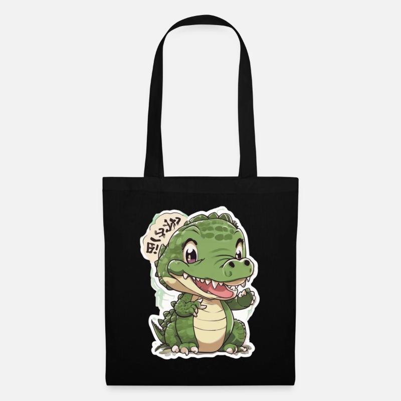 crocodile bébé crocodile - Sac en tissu - noir