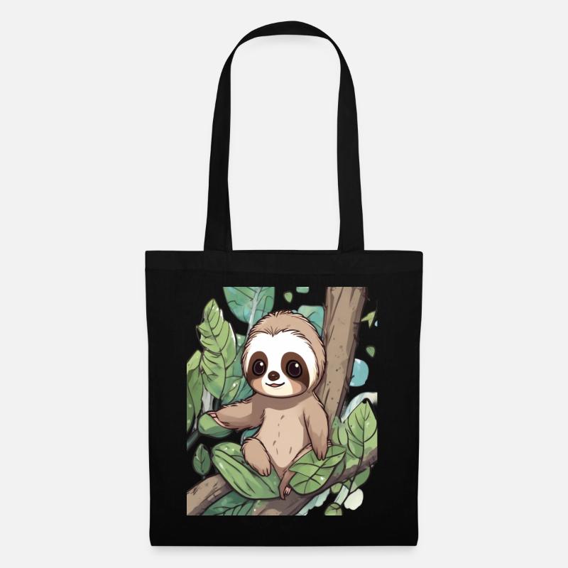Sloth Sloth Sloth Baby Sloth Funny - Tote Bag - black
