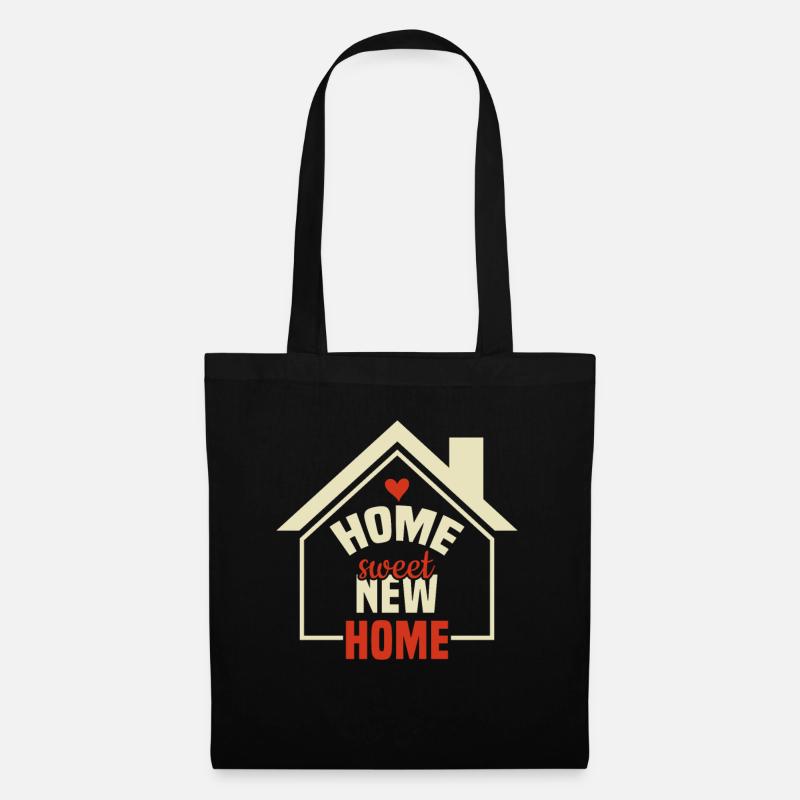 Home Sweet New Home - Homeowner Eigentümer - Stoffbeutel - Schwarz