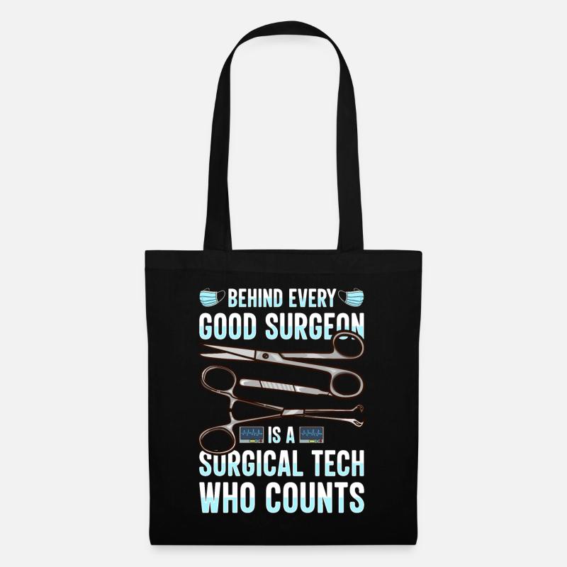 Scrub Tech Technicien chirurgical Technologue chirurgical - Sac en tissu - noir