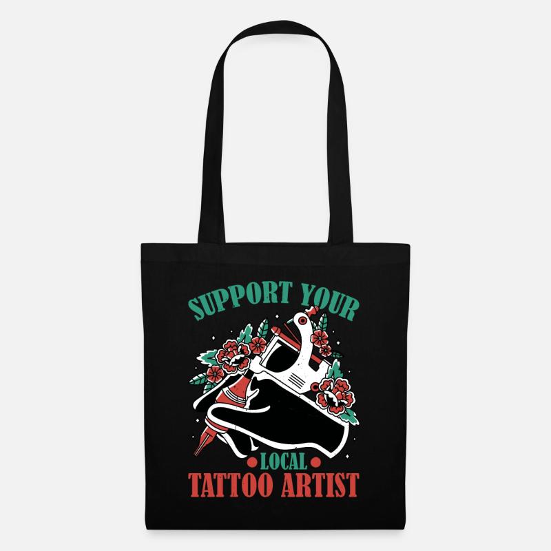 Support Your Local Tattoo Artist 3 - Stoffbeutel - Schwarz