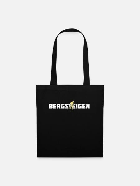 Bergsteigen - Stoffbeutel - Schwarz