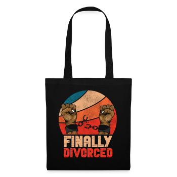Happy Divorce Party Finally - Stoffbeutel - Schwarz - Vorne