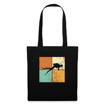 Plonger - Sac en tissu - noir - Devant
