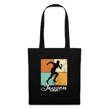 Joggen - Stoffbeutel - Schwarz - Vorne