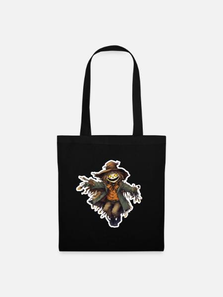 Vogelscheuche Hellowween Vogelscheuchen Kostüm - Stoffbeutel - Schwarz