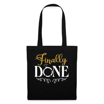Happy Divorce Party Finally Done - Stoffbeutel - Schwarz - Vorne