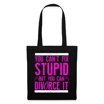 Happy Divorce Party You Can't Fix - Stoffbeutel - Schwarz - Vorne