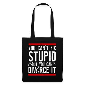 Happy Divorce Party You Can't Fix - Stoffbeutel - Schwarz - Vorne