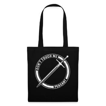 Chemise Renaissance médiévale, ne me touche pas - Sac en tissu - noir - Devant