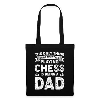 Chess Dad Funny Chess Board Games Chess Game - Tote Bag - black - Front