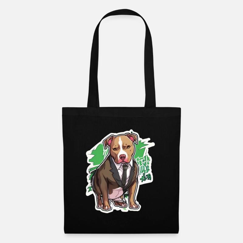 Pitbull Pitbull Hund Pitbull Kleidung Pitbulls - Stoffbeutel - Schwarz