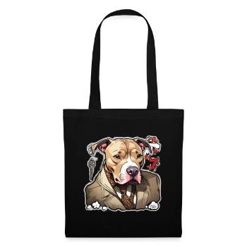 Pitbull Pitbull Chien Pitbull Vêtements Pitbulls - Sac en tissu - noir - Devant