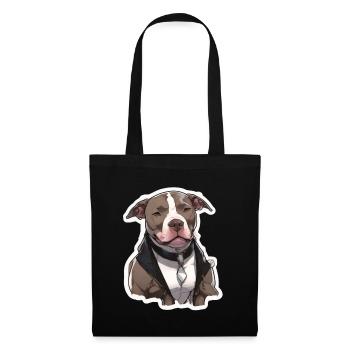 Pitbull Pitbull Chien Pitbull Vêtements Pitbulls - Sac en tissu - noir - Devant