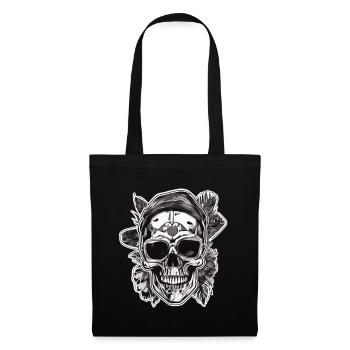 Totenkopf Totenschädel Skulls Skull - Tote Bag - black - Front