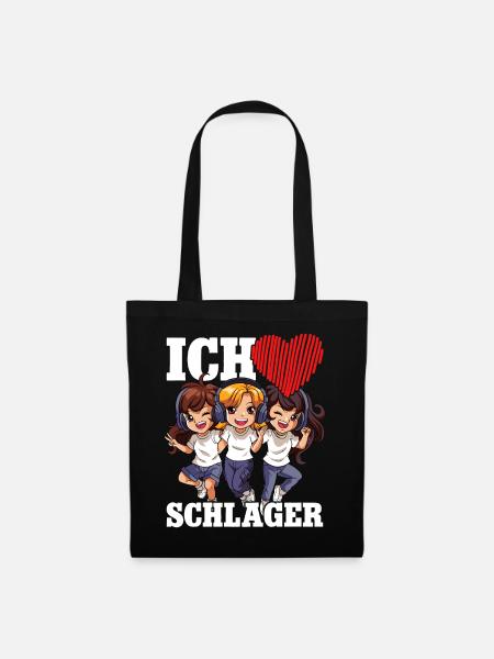 Ich Liebe Schlager - Stoffbeutel - Schwarz