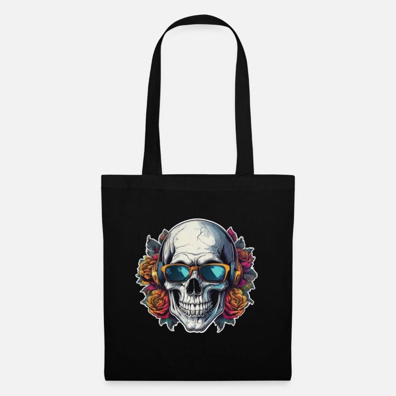Skull Sunglasses Skulls Skull Skulls Skulls - Tote Bag - black