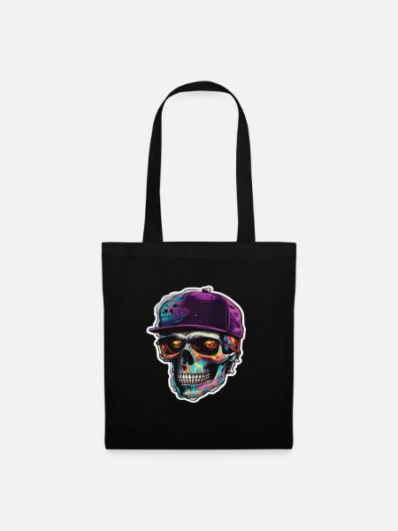 Skull Sonnenbrille Skulls Totenkopf Totenköpfe - Stoffbeutel - Schwarz