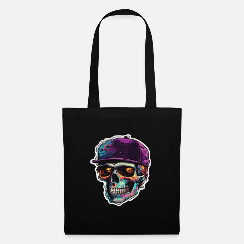 Skull Sonnenbrille Skulls Totenkopf Totenköpfe - Stoffbeutel - Schwarz