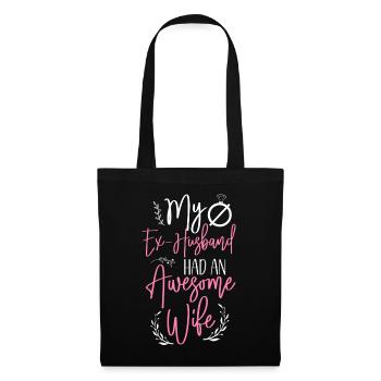 Joyeux divorce Party Mon ex mari - Sac en tissu - noir - Devant